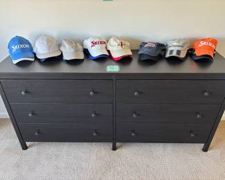 Black 6 Drawer Dresser, Caps