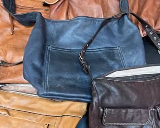 5 Brown Leather Bags Fossil, Sabina, Stone Mountain More