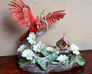 Boehm Porcelain Bisque Red Birds
