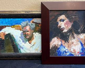 2 Signed Portraits