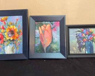 3 Different Floral Paintings.webp
