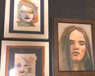 3 Signed Portraits