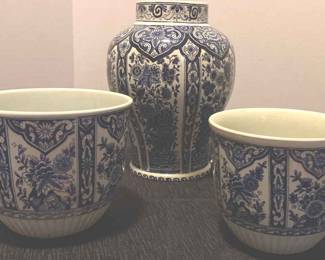 2 Plant Pots Urn Delfts Bleau.webp