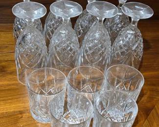 8 Cut Glass Goblets 5 Old Fashions