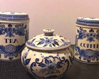 Delfts Bleau Tea Coffee Canisters.webp