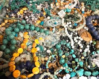 BlueGreenYellow Loose Beads