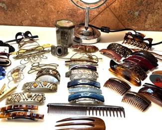 Pretty Hair Clips Make Up Mirror