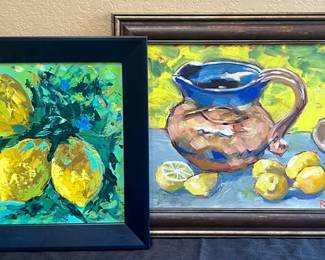 2 Lemon Paintings