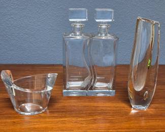 Kosta Orrefors Crystal Plus Modern Decanters