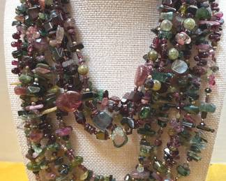 3 Multicolor Beaded Necklaces