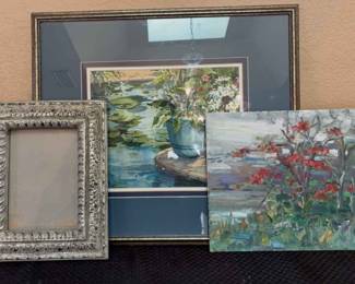 2 Signed Outdoor Paintings Extra Frame.webp
