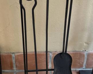 Forged Iron Fireplace Tools