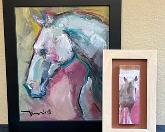 2 Horse Paintings