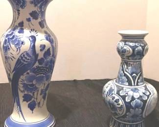 Delfts Bleau 2 Vases
