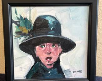 Sad Child Painting Signed