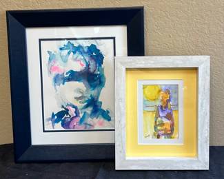 2 Signed Watercolor Paintings