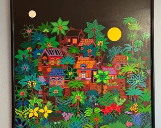 Colorful Signed Edward Sokol Painting