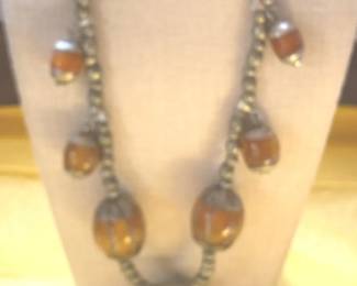 Silver Stone Jewelry Set