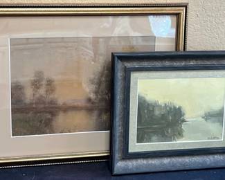 2 Moody Landscape Paintings