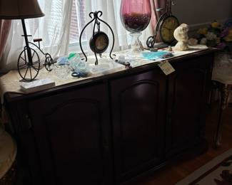 Server/Buffet 
Clocks  
Bike lamp
Miniature bikes