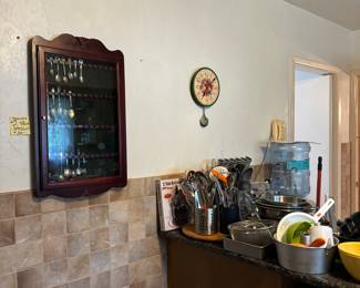 Spoon rack with Glassdoor 
Spoons are for sale too