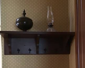 Coat rack and vases