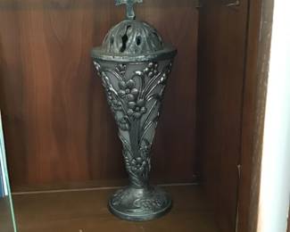 Metal liturgical vase