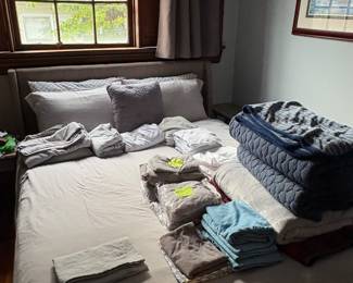 Various sheets and blankets, little used