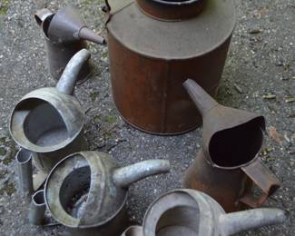 old oil cans