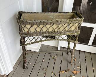 Wicker planter