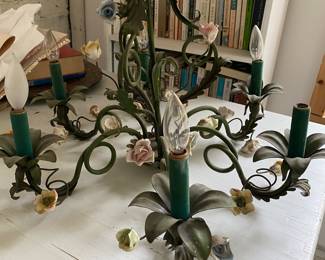Tole chandelier