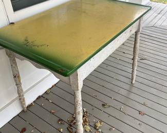 1930s enamel top table