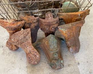 Cast iron tub feet