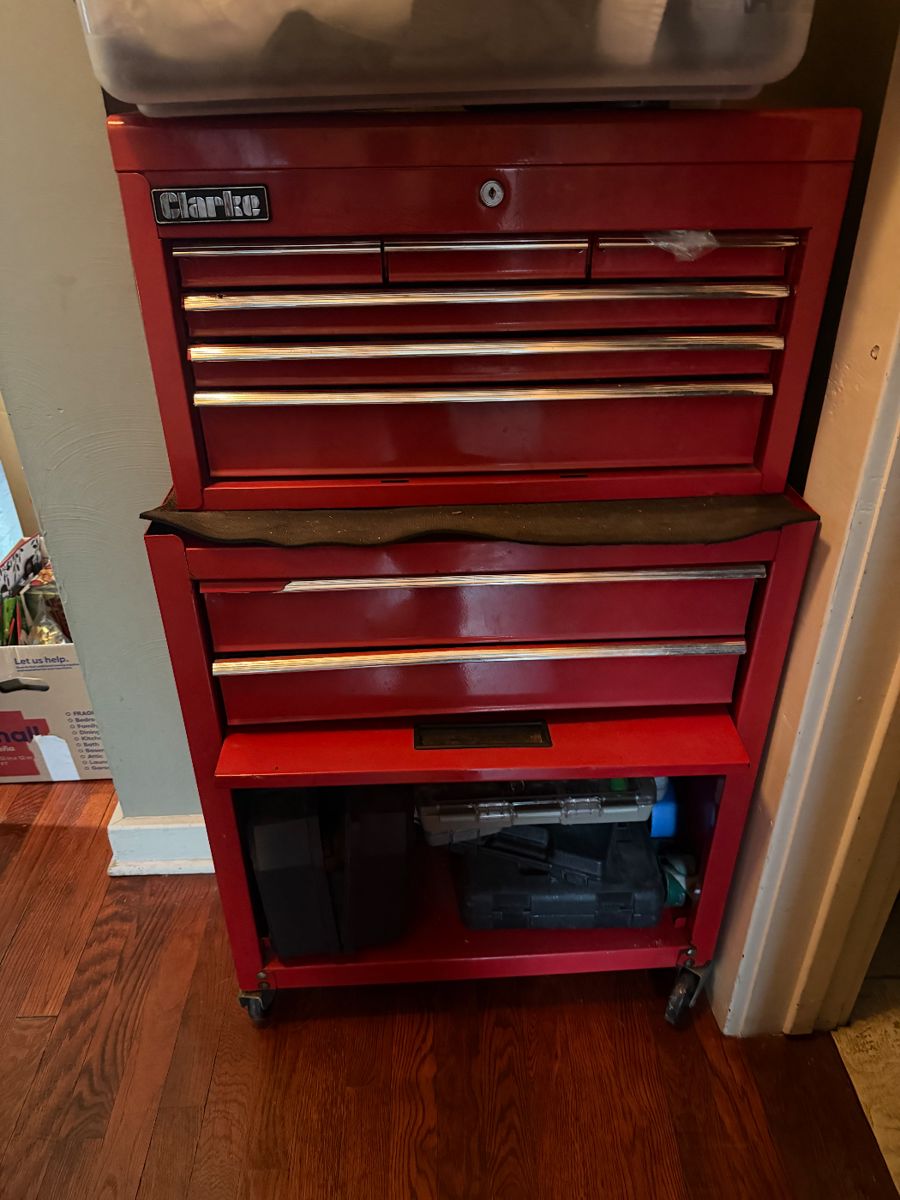 tool box and tools