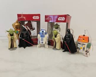 Lot 8282 Hallmark Star Wars Christmas Ornaments