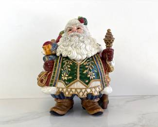 Lot 8310 Fitz and Floyd Santa Cookie Jar