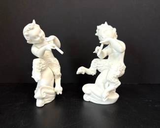 Lot 8220 Boehm Porcelain Satyr Figurines