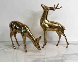 Lot 8196 Brass Deer