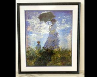 Lot 8411 Monet The Stroll Painting Reproduction Wall Art