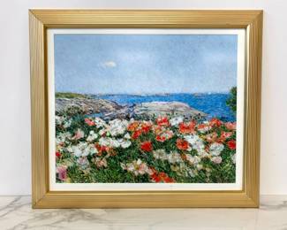 Lot 8406 Poppies on the Isles of Shoals Childe Hassam Painting Reproduction Wall Art