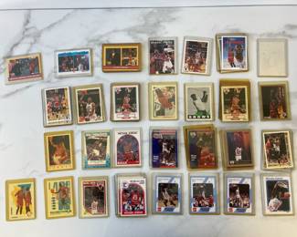 Lot 8183 Michael Jordan NBA Basketball Sports Trading Cards Fleer NBA Hoops Skybox Upper Deck ETC