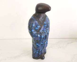 Lot 8442 Metal Reptile in Kimono Statue
