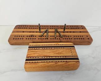 Lot 8516 Handmade Cribbage Boards
