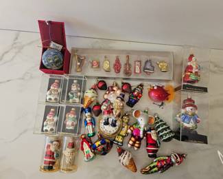 Lot 8284 Vintage Glass Christmas Ornaments