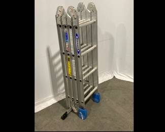 Lot 8372 Werner 8 16 Aluminum Folding Ladder