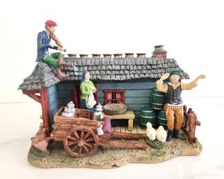 Lot 8430 Resin Fiddler on the Roof Hanukkah Musical Menorah