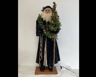 Lot 8217 4.5 ft Tall Father Christmas Woodsman Signed and numbered