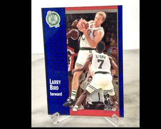 Lot 8185 Larry Bird 8 1991 Fleer 3D NBA Basketball Trading Card