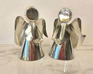 Lot 8269 P. W. Blum III Signed Metal Angels