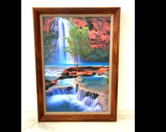 Lot 8409 Havasu Falls Landscape Digital Print on Canvas Wall Art